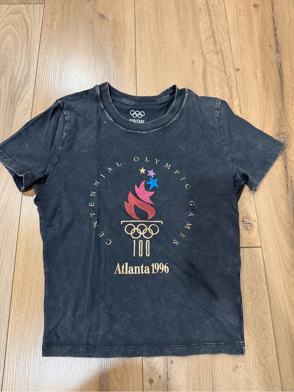 Heritage Black Atlanta 1996 Centennial Olympic Kids Tee